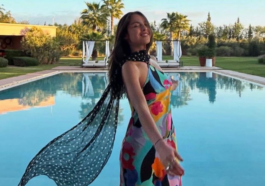 best neck scarf dresses - as seen on Olivia Rodrigo 