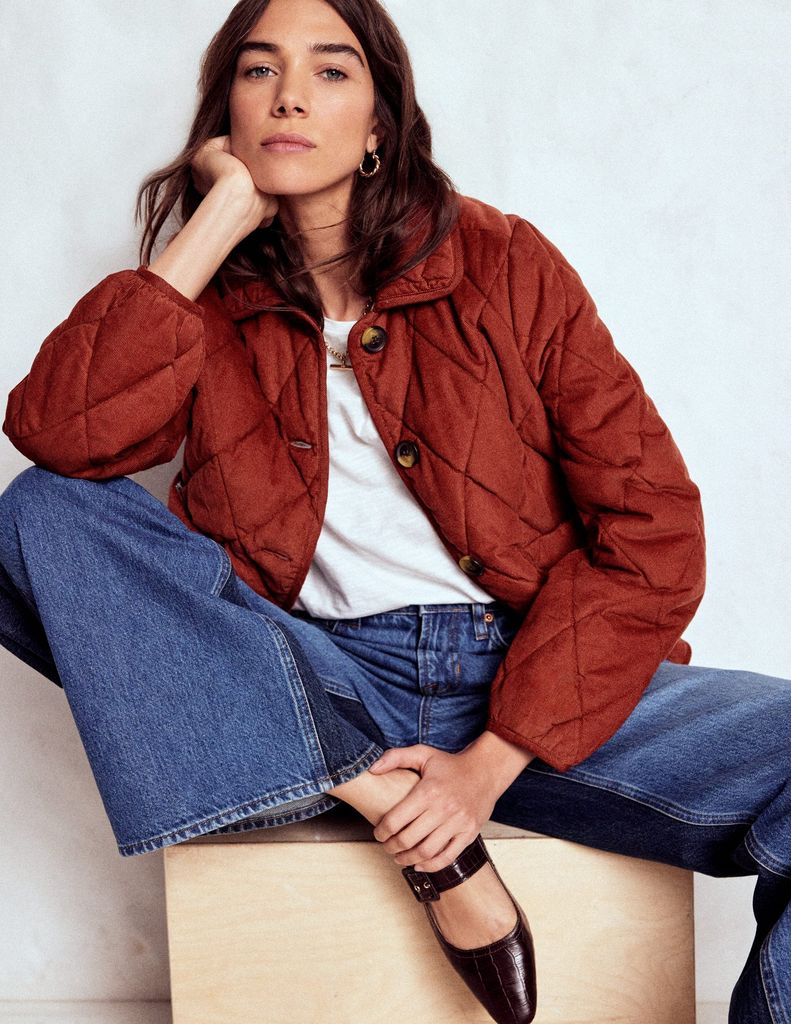 Boden Fitzrovia Quilted Cord Jacket