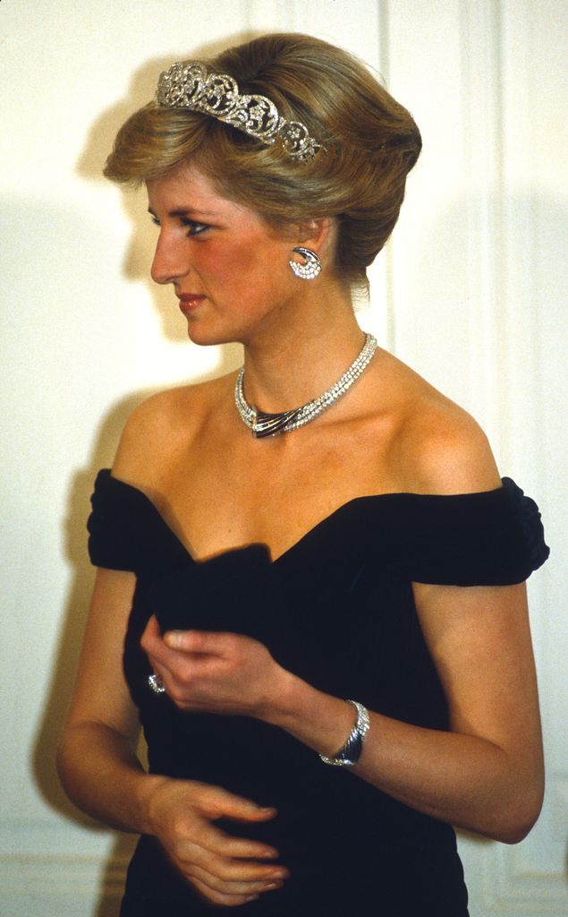 Diana in 1987, rocking a similar updo