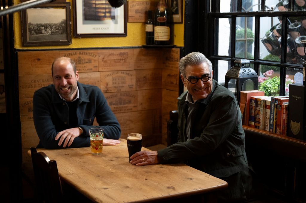 William and Eugene chatted over a pint