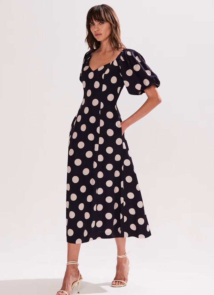 ANDRÉSD ／アンドレスド flocky dot pants dress M ANDRÉSD ／アンドレスド flocky dot pants dress M