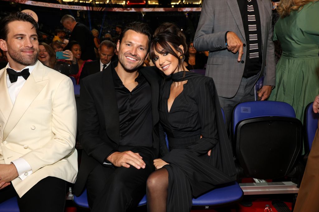 Mark Wright dan Michelle Keegan selama NTA 2024 di The O2 Arena