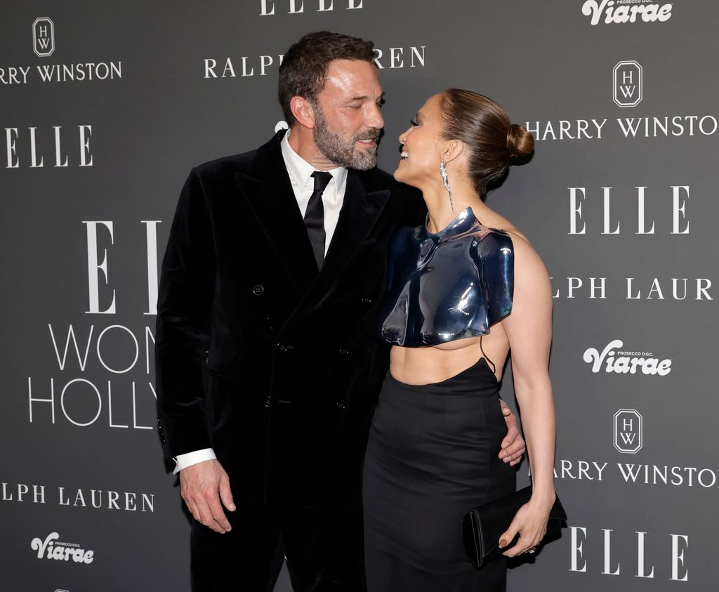 Ben and Jen looked loved up