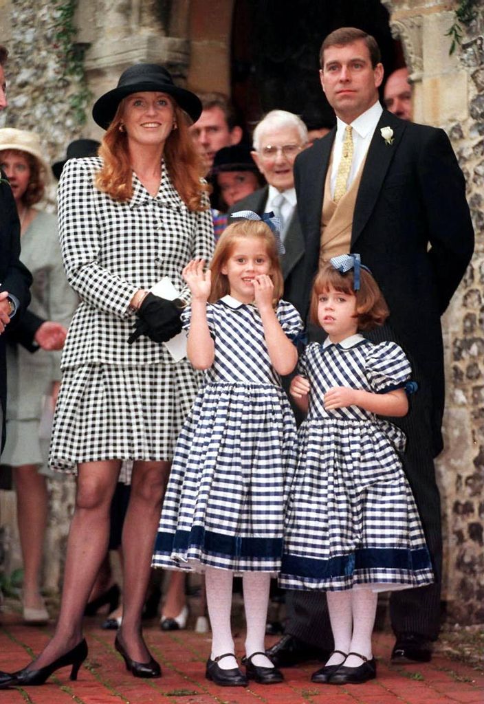 The occasion saw Beatrice and Eugenie twin with their mum Sarah Ferguson