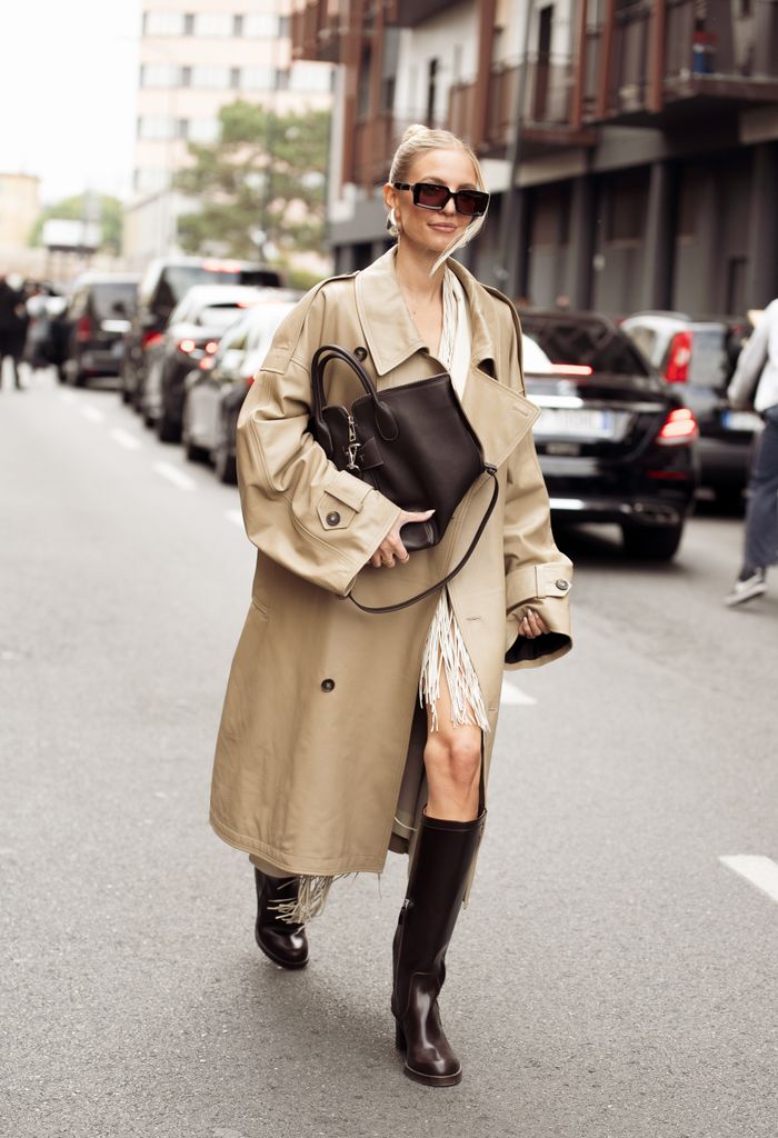 Leonie Hanne (also pictured above) loves her knee-high boots