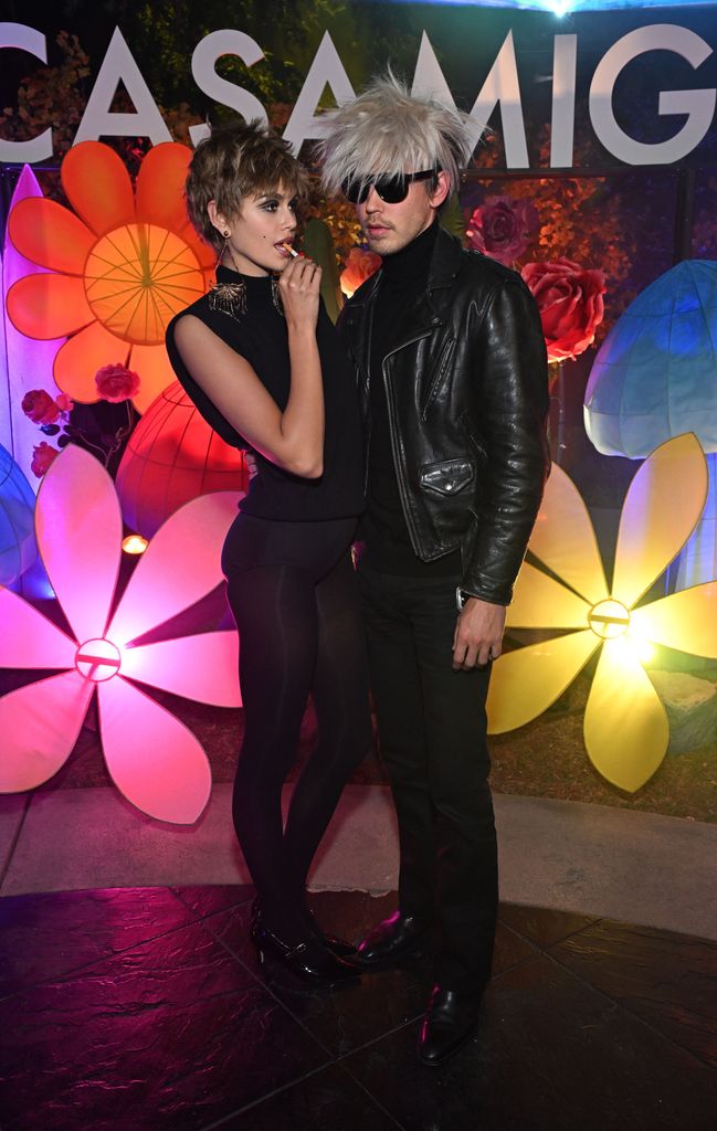 Kaia Gerber and Austin Butler attend the Annual Casamigos Halloween Party on October 27, 2023 in Los Angeles, California.