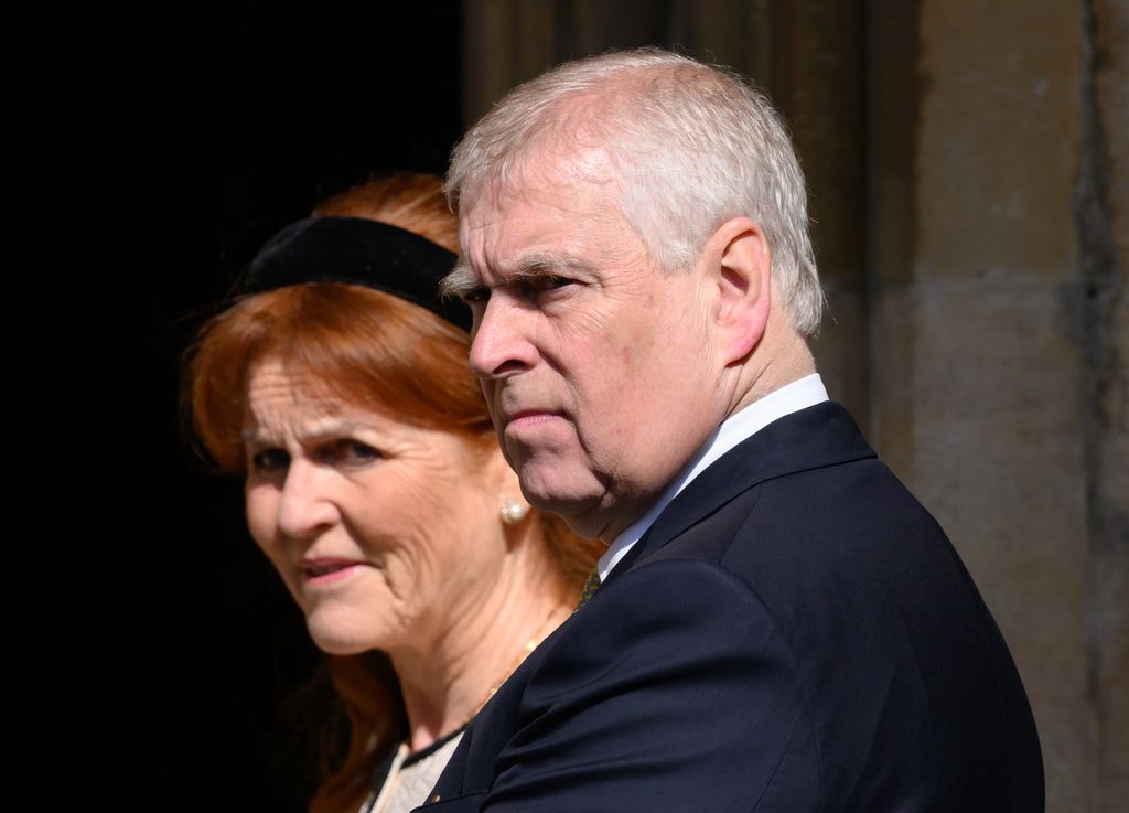 Sarah Ferguson, Duchess of York and Prince Andrew, Duke of York attends the Easter Sunday Mattins Service at St George's Chapel on April 20, 2025 in Windsor, England. (Photo by Karwai Tang/WireImage)