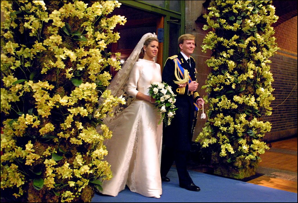 Maxima and Willem-Alexander on their wedding day