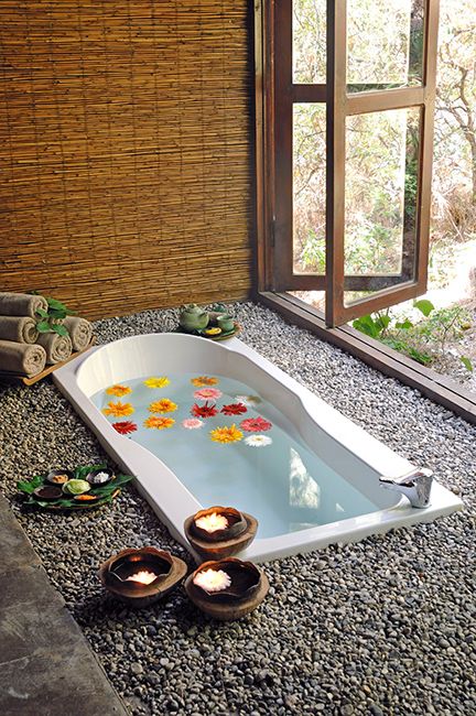 Sanda Nature Spa private treatment room at Hillside Beach Club