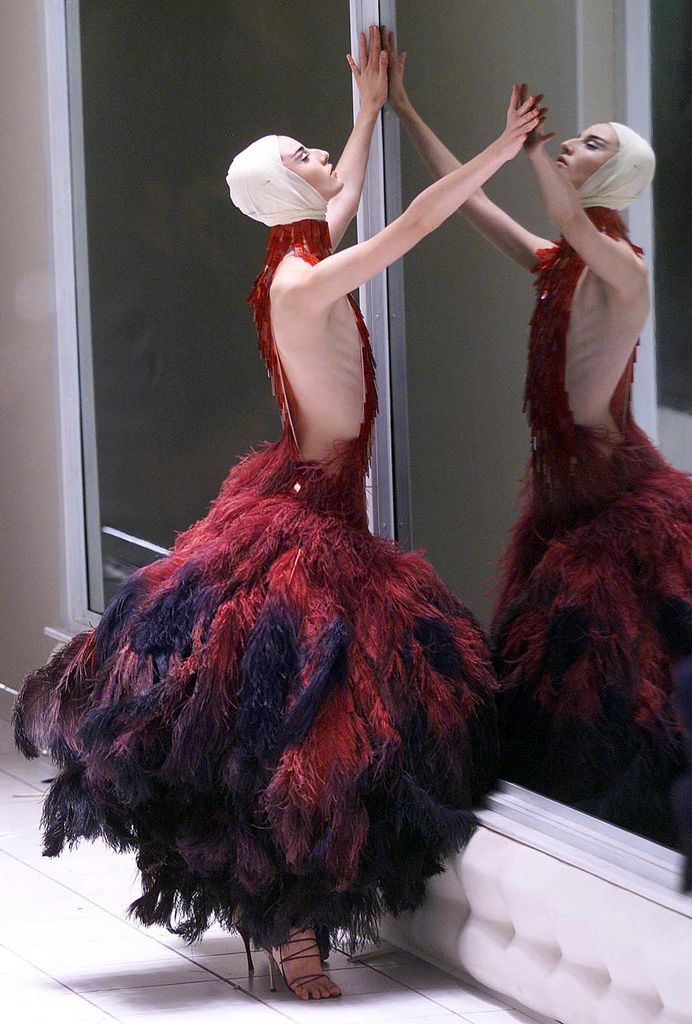 Alexander McQueen's 'Voss' Spring/Summer 2001 collection at London Fashion Week