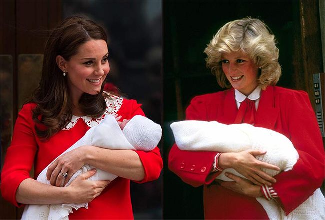 kate middleton princess diana red dress
