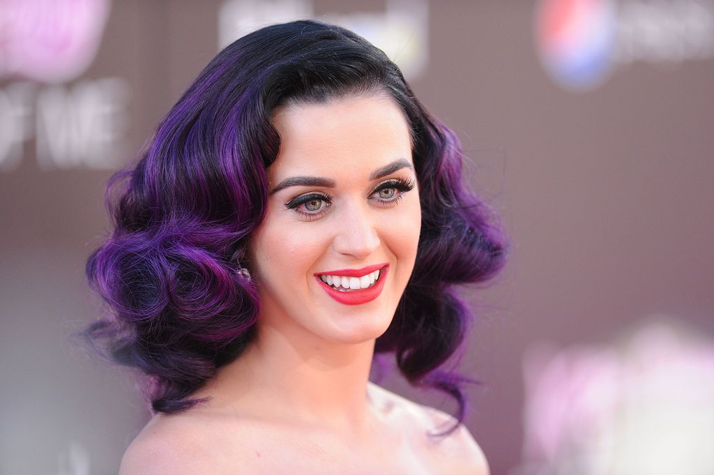 katy perry purple hair