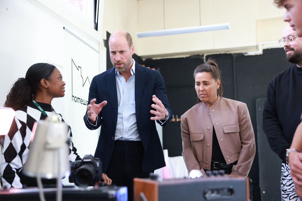LONDON, ENGLAND - SEPTEMBER 9: Prince William, Prince of Wales and former professional footballer, Fara Williams (R) during a visit to Spiral Skills, a youth organisation in Lambeth who have received funding from the Homewards Fund to expand their services for young people in the local area, on September 9, 2025 in London, England. The Homewards Fund aims to support the delivery of work in the six Homewards flagship locations and offers up to Â£500,000 of flexible seed funding in each location. Spiral Skills was founded in 2015 and works with local schools, youth organisations, and authorities to provide early intervention, holistic support, employability skills, and access to employment and services for undeserved 1425-year-olds. (Photo by Ian Vogler - WPA Pool/Getty Images)
