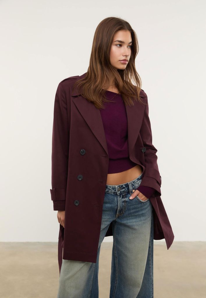Gabardina de Stradivarius
