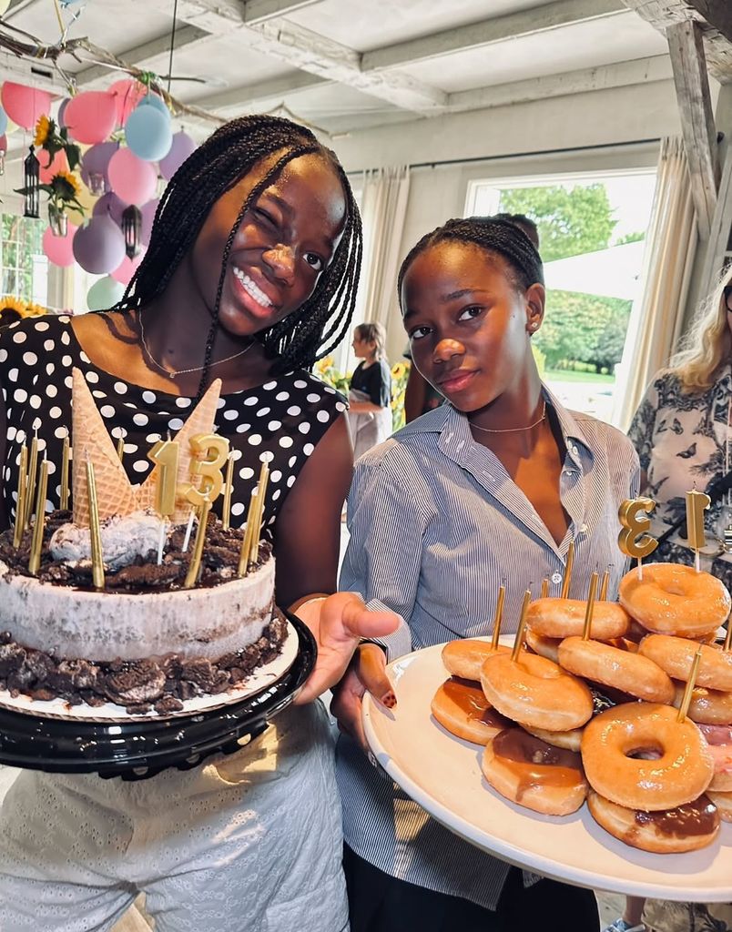 stella and estere madonna's twins cake