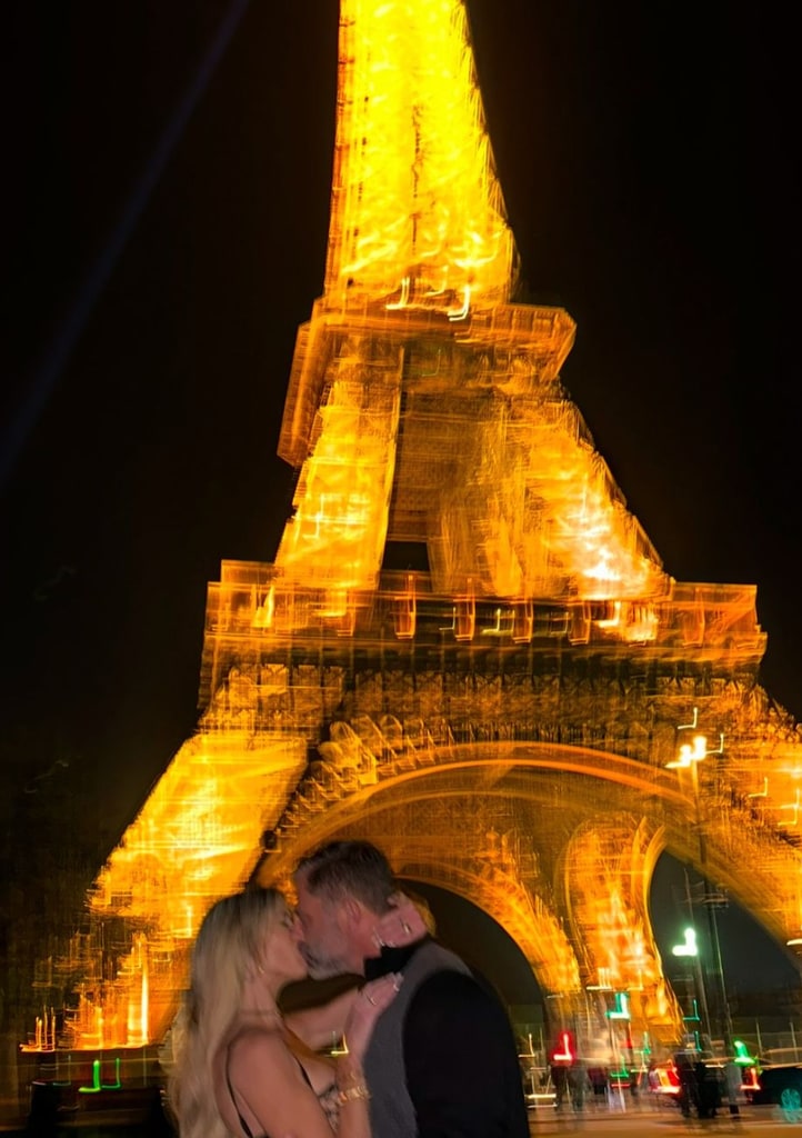 Photo shared by Christina Haack on Instagram featuring her boyfriend Christopher Larocca during a vacation in Paris