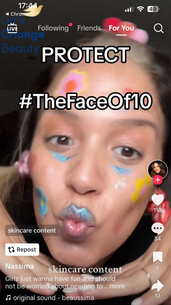 Dove's new campaign #TheFaceOf10