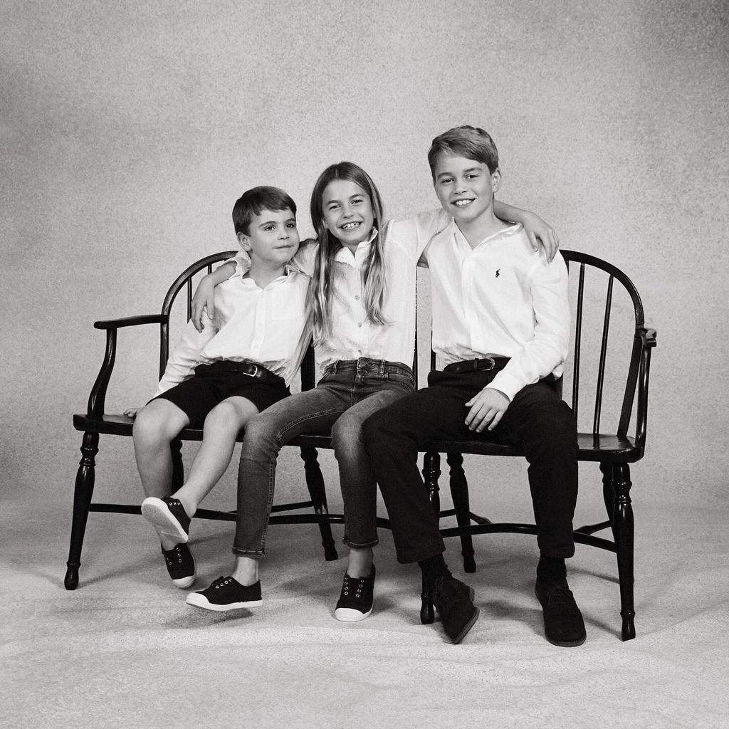 Prince Louis Princess Charlotte and Prince George of Wales 