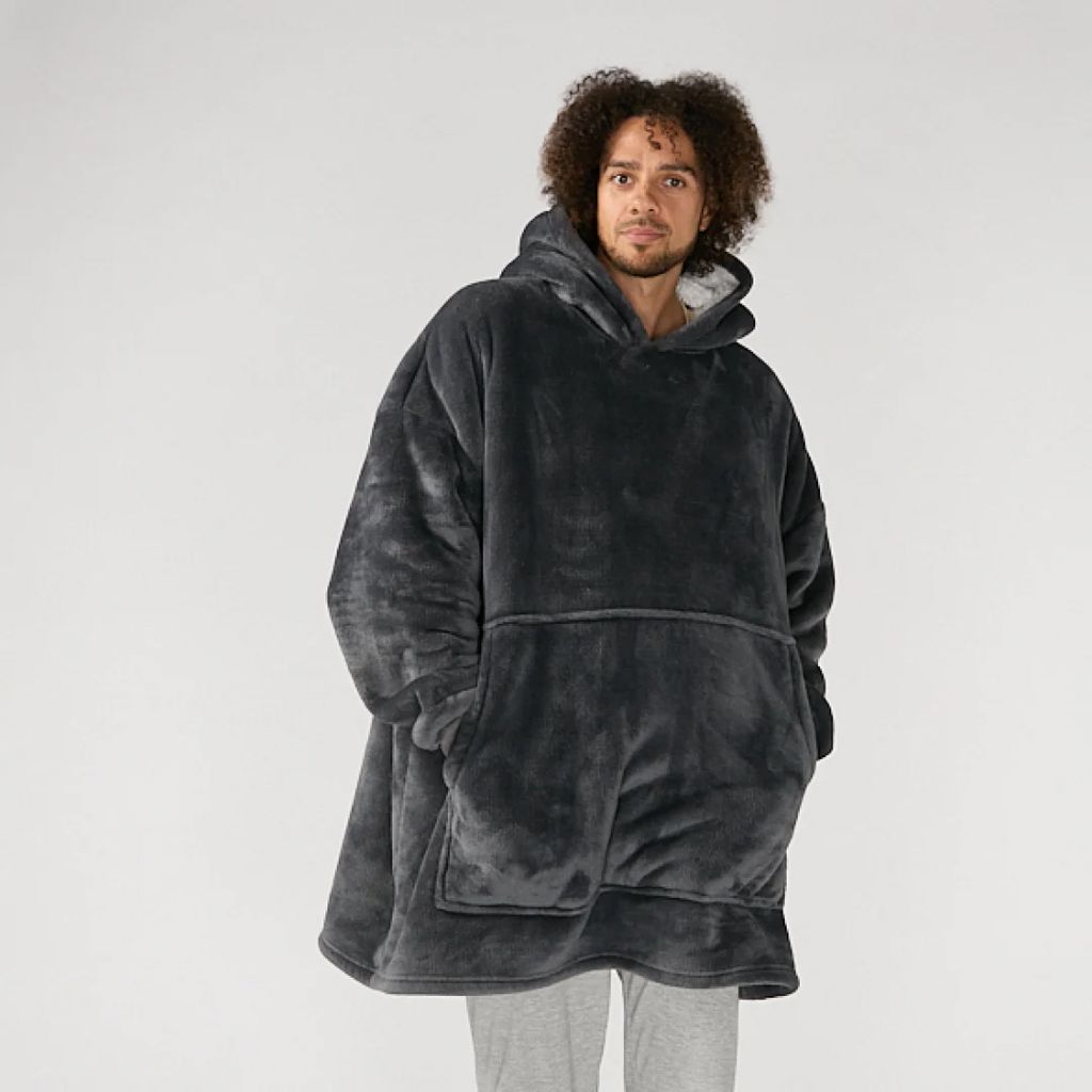 Kuddly hooded blanket