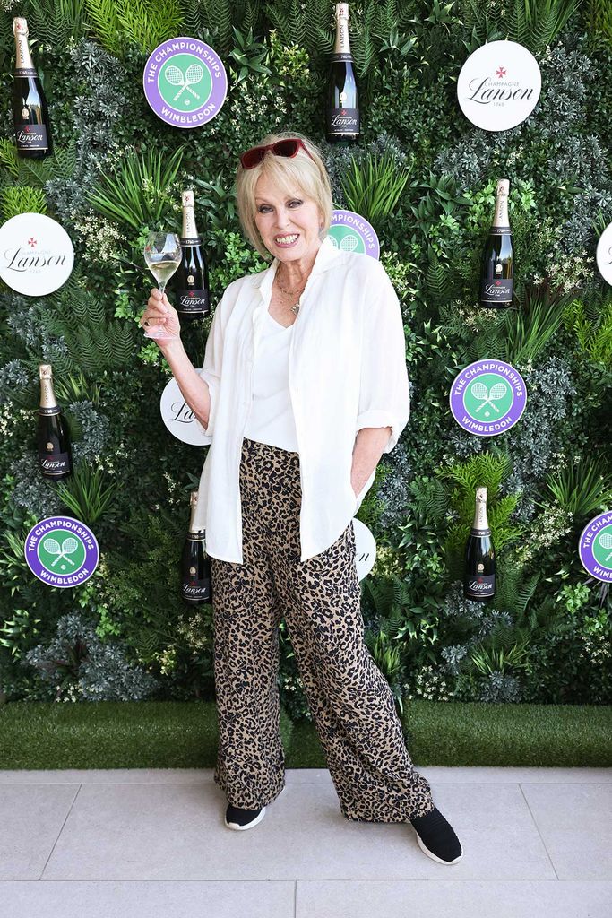 JOanna Lumley at Wimbledon