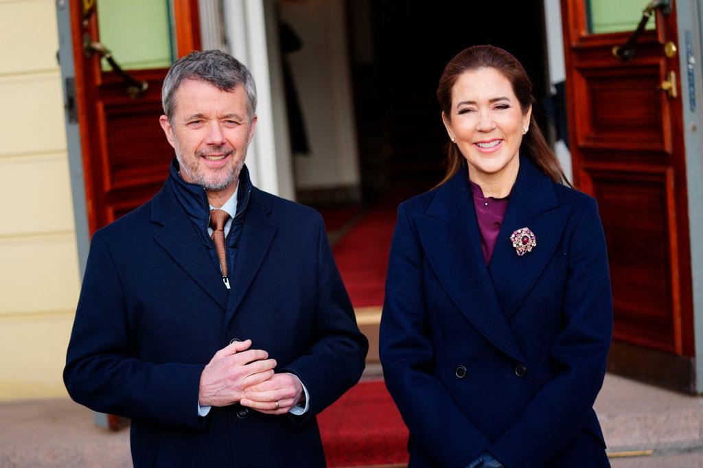 King Frederik and Queen Mary at arrival reception in Finland