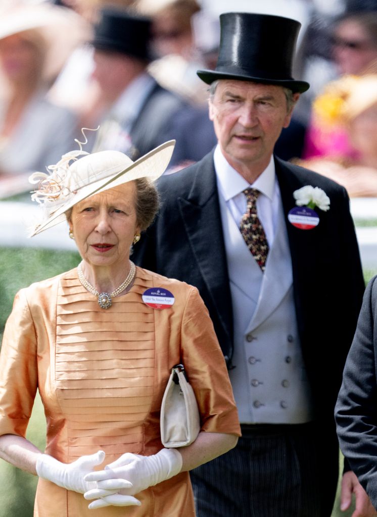 Anne and Tim Laurence at Royal Ascot