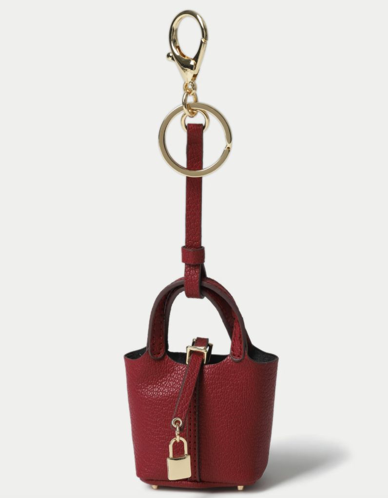 M&S Collection Mini Tote Style Bag Charm Keyring