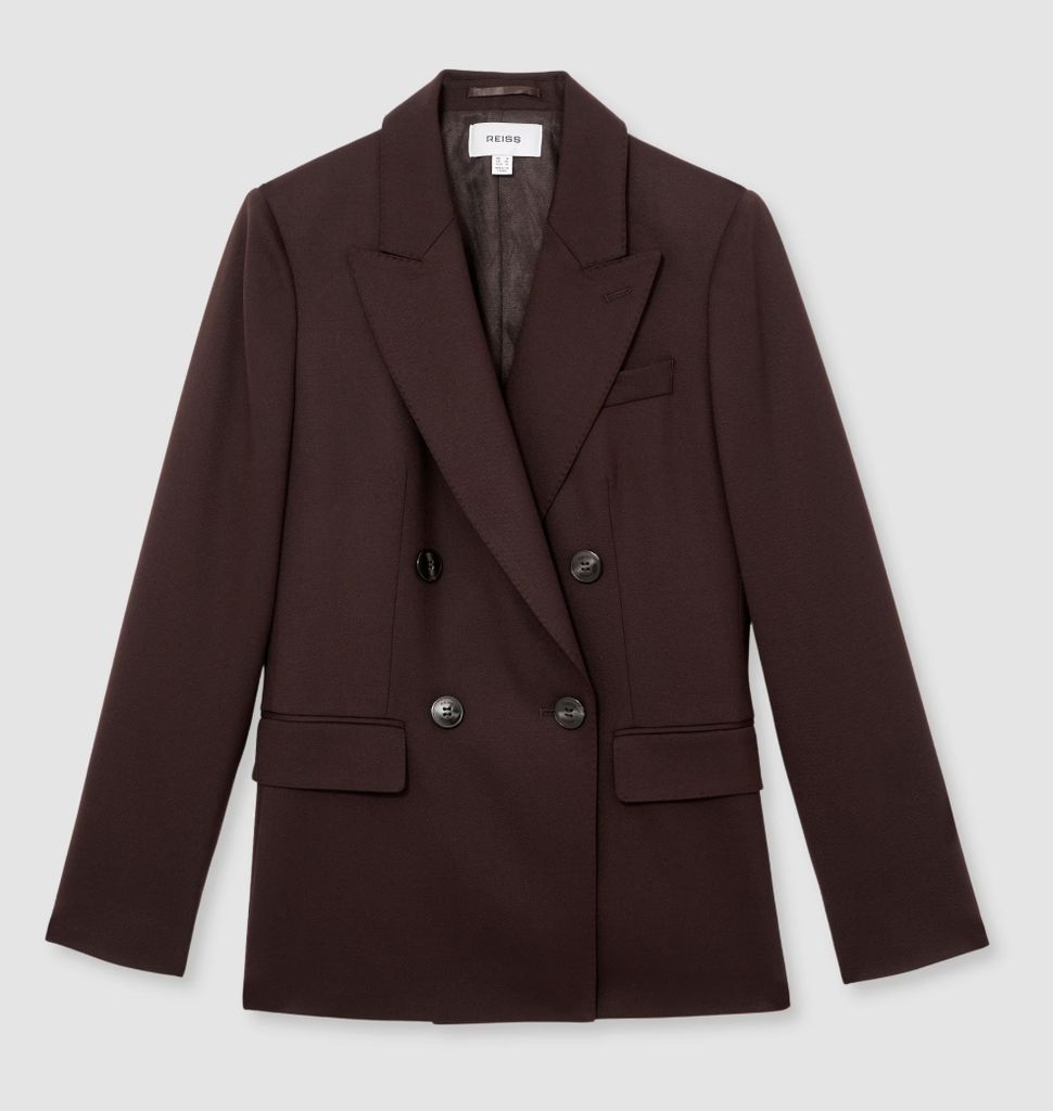 Reiss terong solene blend-double-breasted suit blazer