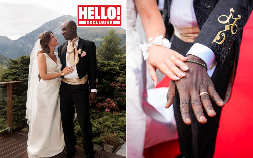Martha Louise and Durek Verrett after their wedding ceremony