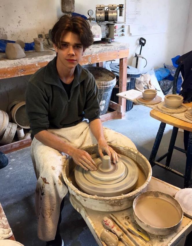 Samuel Chatto moulding clay