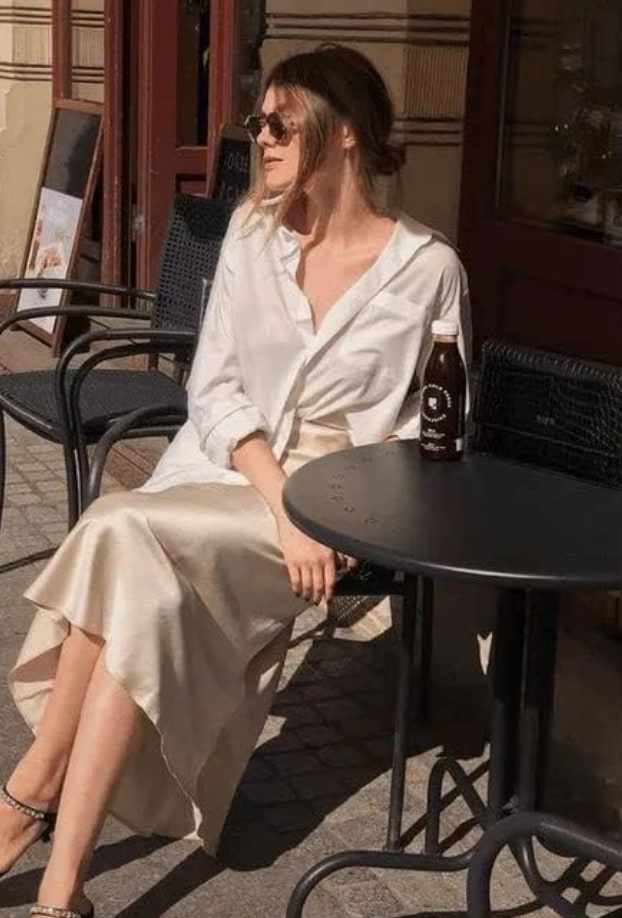 amazon satin skirt