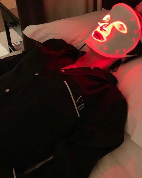 victoria beckham led mask