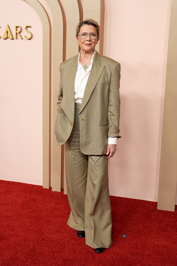 Annette Bening attends the 96th Oscars Nominees Luncheon at The Beverly Hilton on February 12, 2024 in Beverly Hills, California