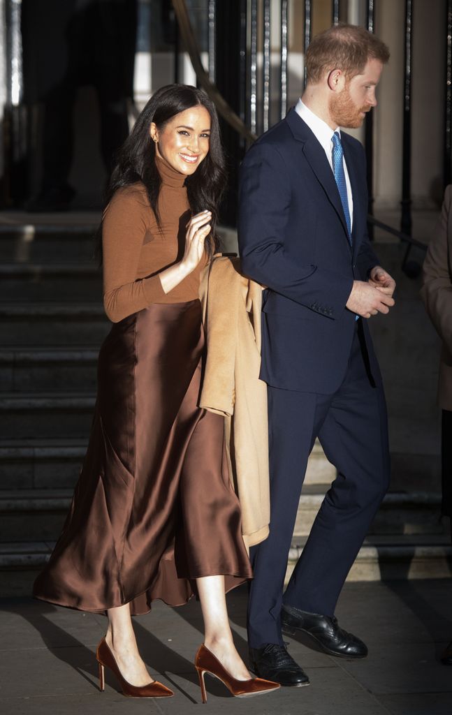 Pangeran Harry, Adipati Sussex dan Meghan, Duchess of Sussex berangkat dari Rumah Kanada pada 07 Januari 2020 di London, Inggris.