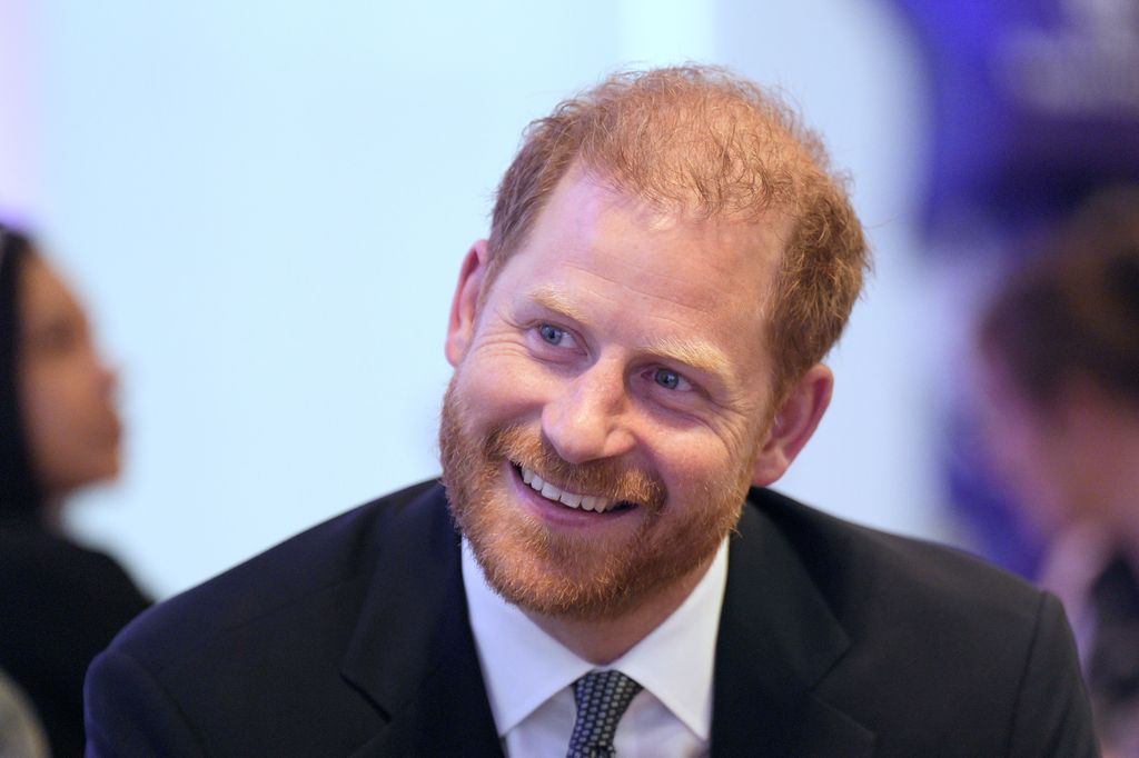 Prince Harry smiling at WellChild Awards 2025