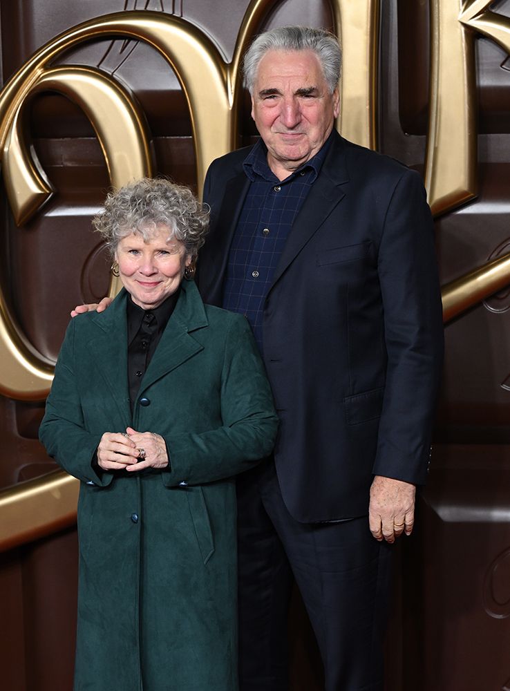 Imelda Staunton and Jim Carter at the Wonka premiere