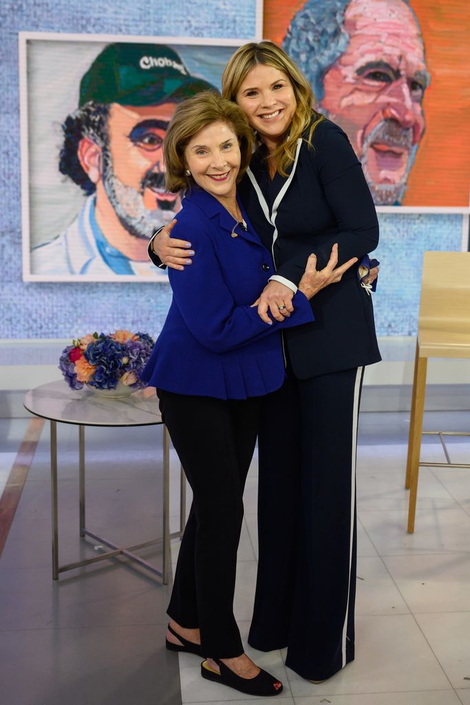 Jenna Bush Hager with her mom Laura Bush
