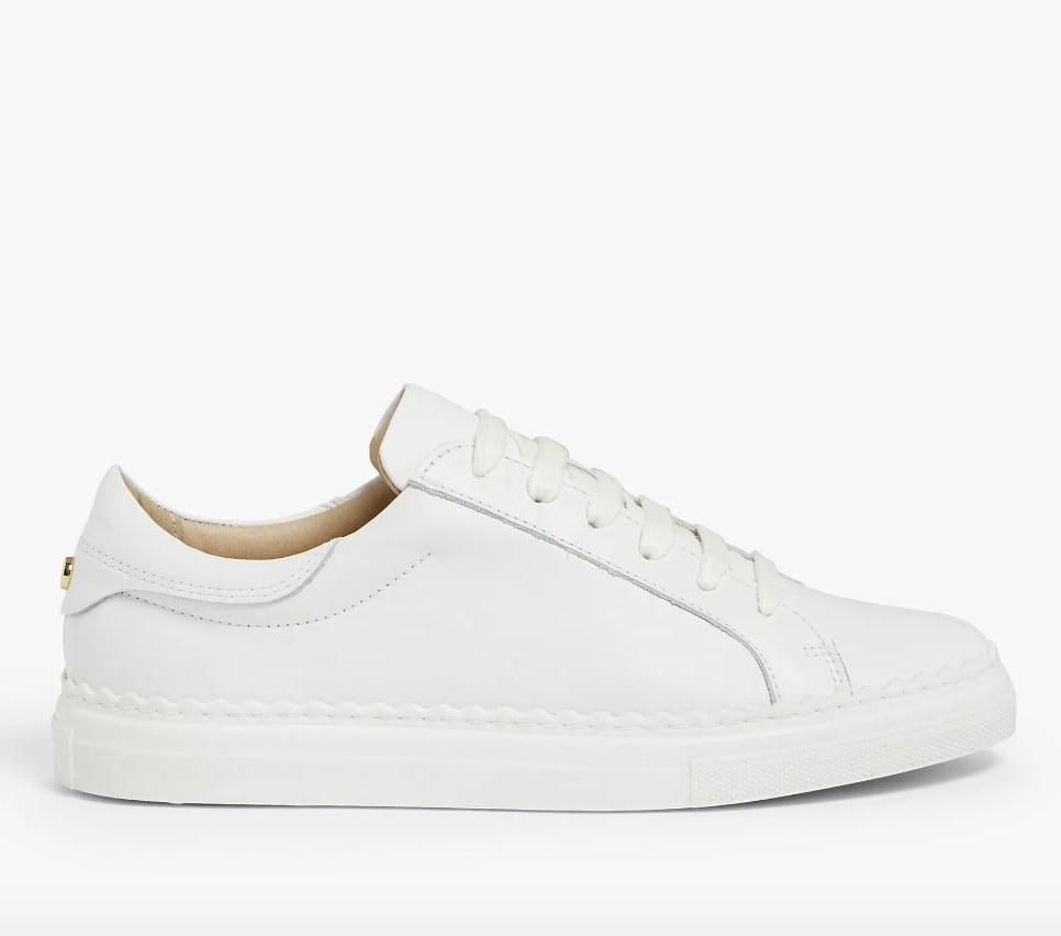 John Lewis white trainers