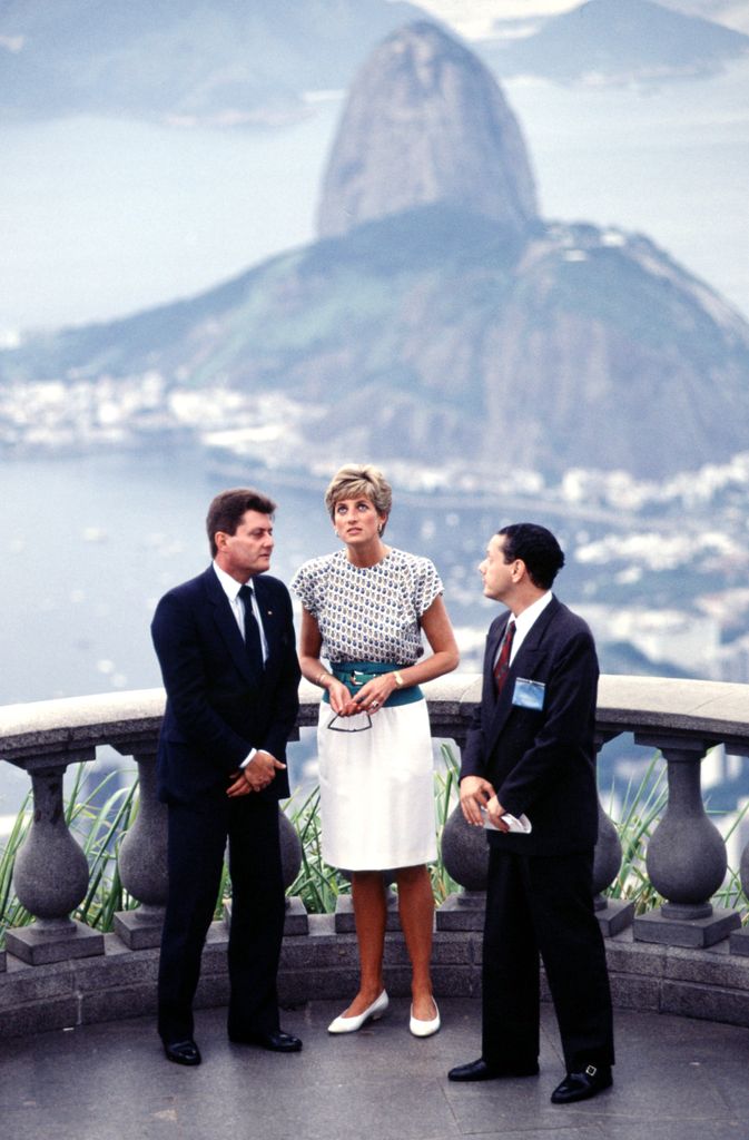 Princess Diana in Rio de Janeiro in April 1991