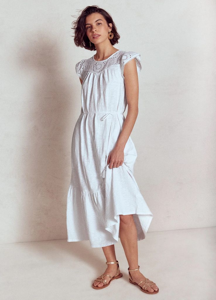 Boden white dress