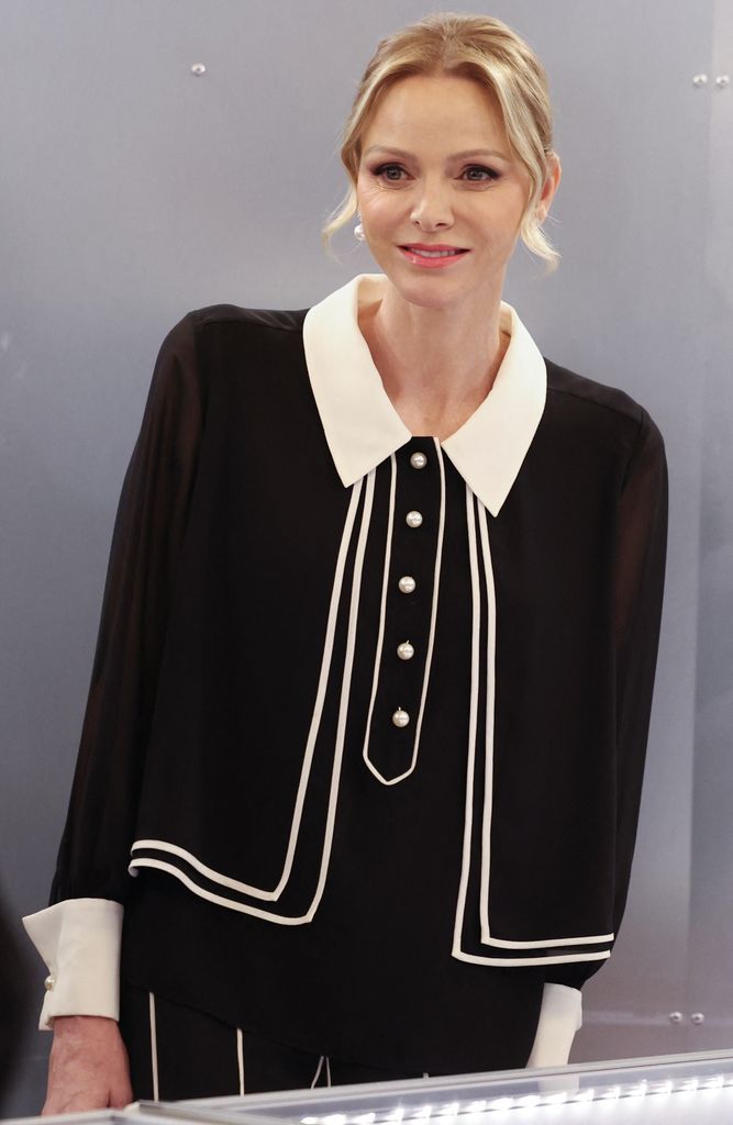 Putri Charlene dari Monaco mengunjungi Pameran Perhiasan Internasional Joya di Kerajaan Monaco pada 13 November 2025