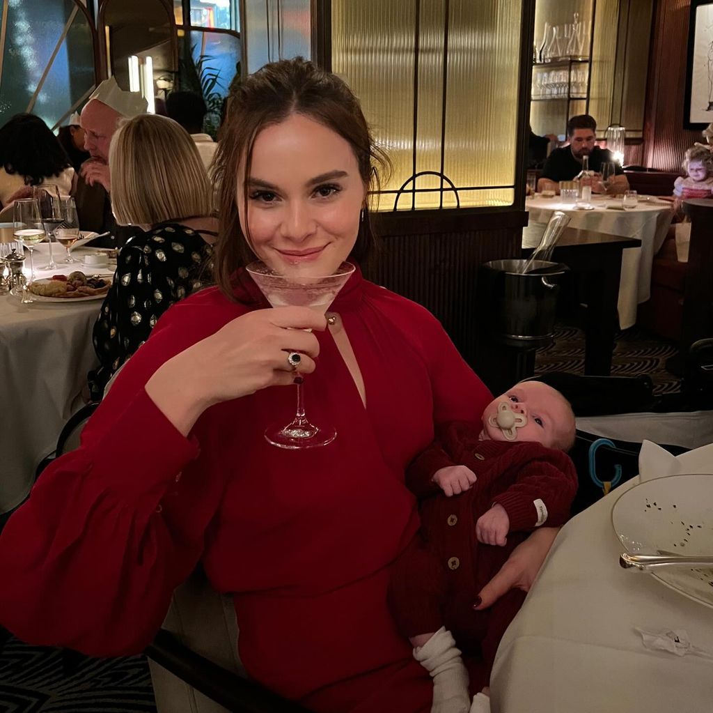 Holly Ramsay poses with her baby brother Jesse
