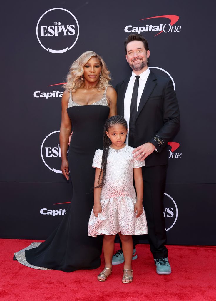 The couple with their eldest daughter