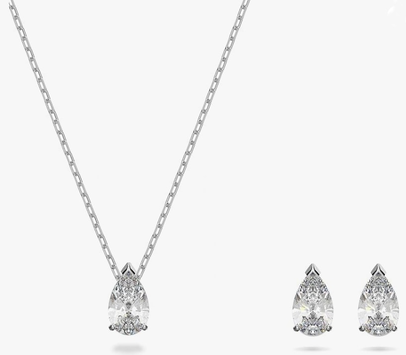 swarovski 2 piece jewellery set necklace and earrings
