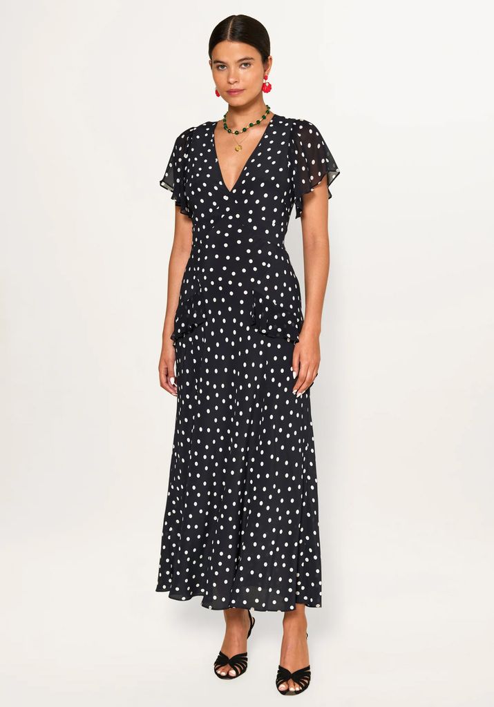 Gaun rixo polka dot