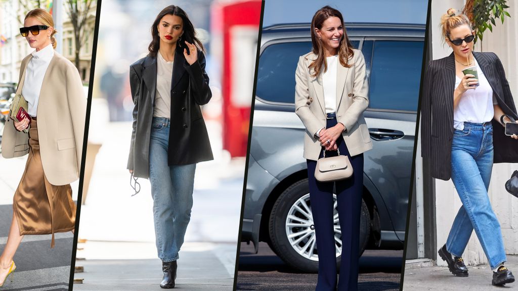 Celebrities wearing oversized blazers