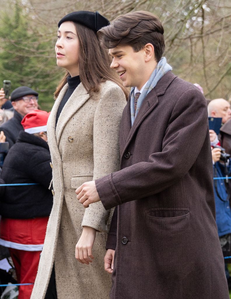 Samuel Chatto and his girlfriend, Eleanor Ekserdjian, in Sandringham on Christmas Day