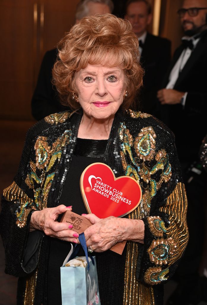  Barbara Knox poses with the Variety Club Silver Heart Award 2025 