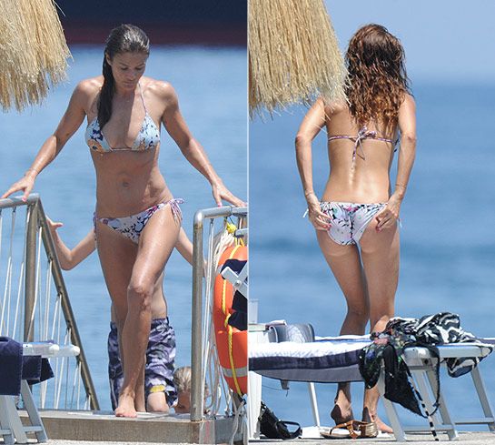 bikini　helena christensen Helena Christensen, 42, sizzles in bikini during getaway on
