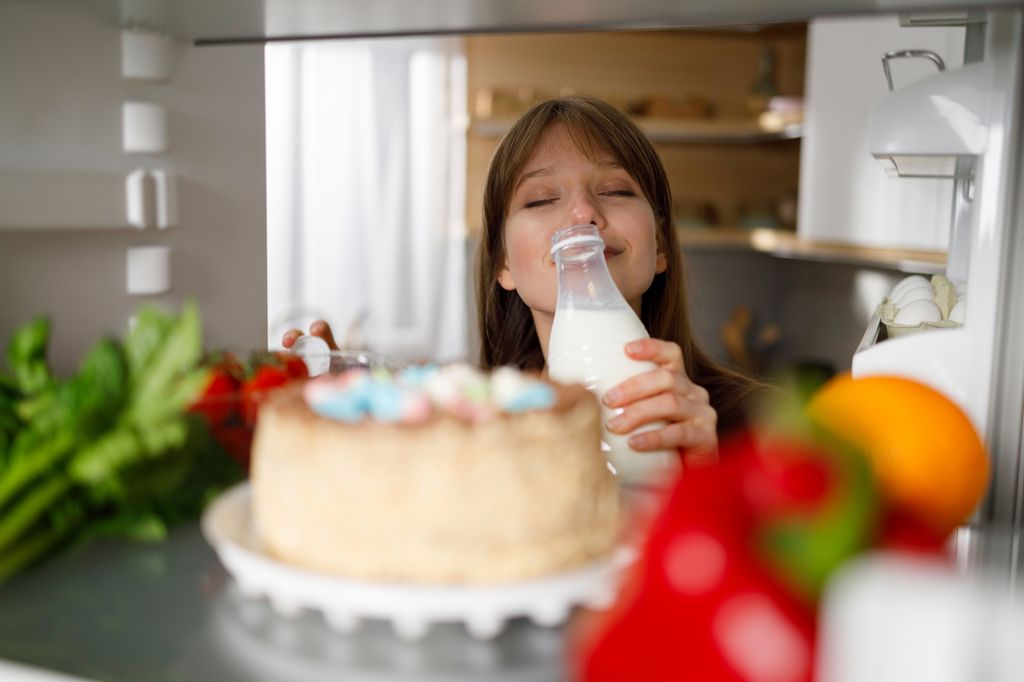 Sniffing products like milk can help you to tell if they've gone off